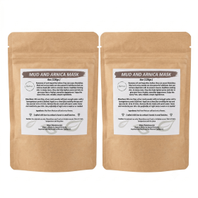 BeNat All-Natural Mexican Mud & Arnica Facial Mask Powder | Deep Pore Cleansing, Exfoliating & Skin Toning Face Mask for All Skin Types | Handcra