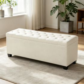 Modern Storage Ottoman with Non-Slip for Bedroom