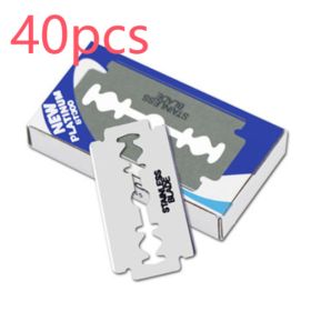 Stainless steel razor blade (Option: Blue-40pcs)