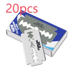 Stainless steel razor blade (Option: Blue-20pcs)