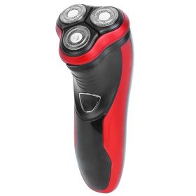 Electric Shaver Razor For Men IPX7 Waterproof Beard Trimmer 3D Rechargeable Painless Rotary Shaver With Pop Up Trimmer 2 In 1 Electric Shaver (Option: Red)