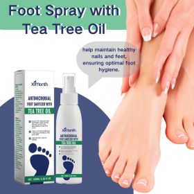 Tea tree oil foot spray, tea tree oil foot spray, foot and shoe refresher, quick-drying and easy to carry (Style: XI-B07-0251-01-2)