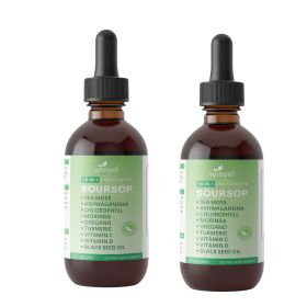 WINYEL Soursop Drops 10-in-1 with seaweed, moringa, black seed oil, oregano, ashwagandha (QTY: 2 PCS)